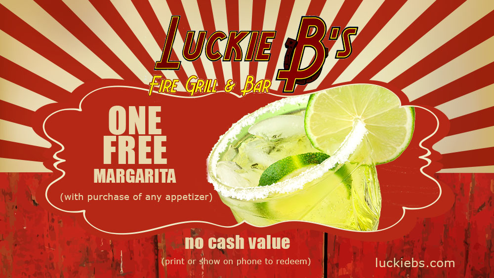 Luckie B's Free Margarita Coupon